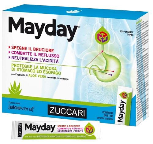 Zuccari Mayday per il Reflusso Gastroesofageo 24 Bustine Alla Menta 10 ml