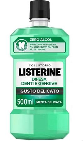 Listerine Difesa Denti e Gengive Collutorio  Gusto Delicato Menta 500 ml