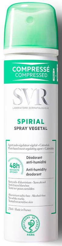 SVR Spirial Spray Vegetal Deodorante Anti-Umidità Corporea 48h 75 ml