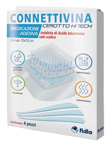 Fidia Connettivina Cerotto Hitech 10x10 Cm 4 Pezzi