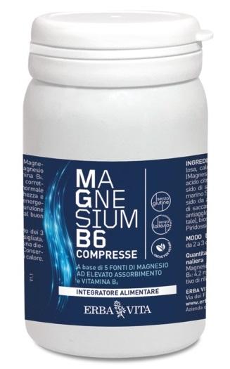 Erba Vita Magnesium B6 Integratore Magnesio e Vitamina B 60 Capsule