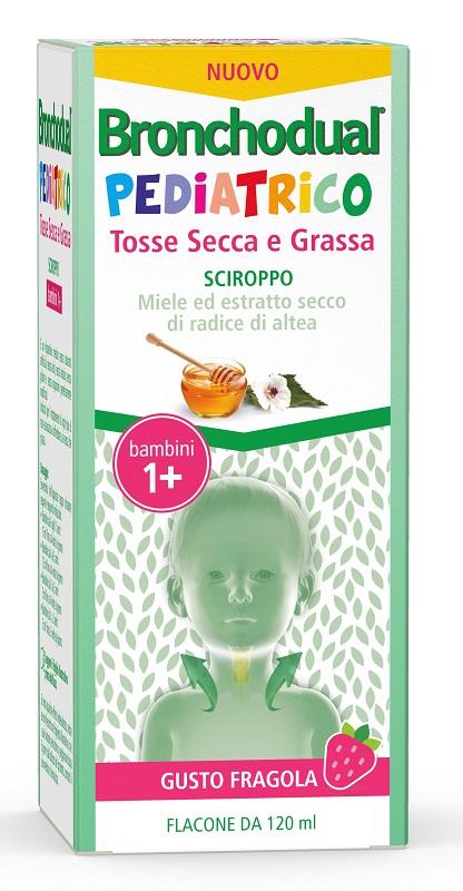 Bronchodual Pediatrico Sciroppo  Tosse Secca e Grassa Gusto Fragola 120 ml