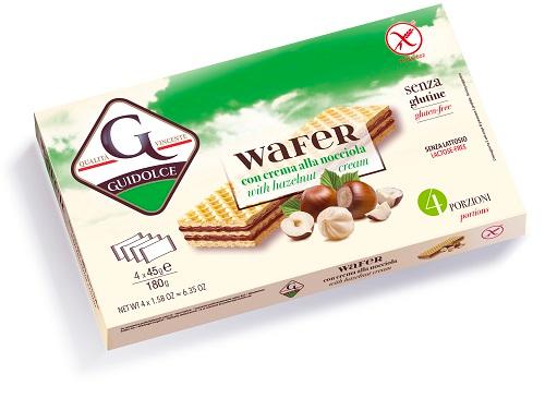 Wafer al Gusto di Nocciola Confezione 4x45 Grammi