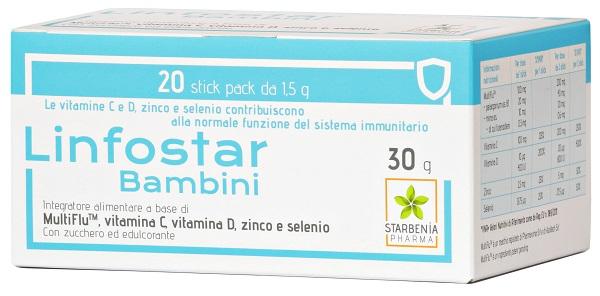 Linfostar Integratore per Bambini 20 Stick
