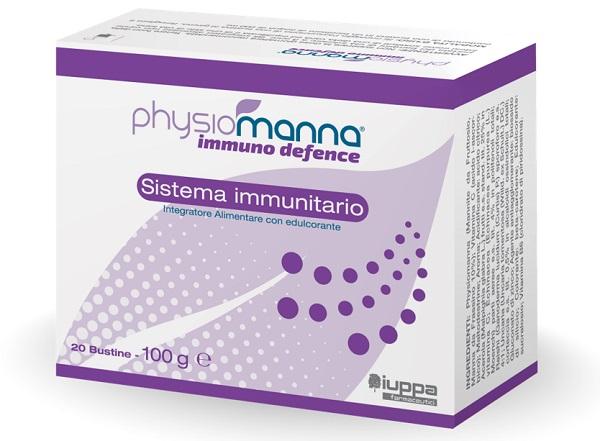 Physiomanna Immuno Defense Integratore con Manna 20 Bustine