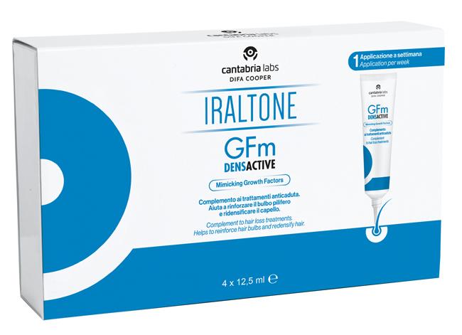 Iraltone Gfm Densactive Gel Topico per la Crescita del Capello 4x12,5 ml