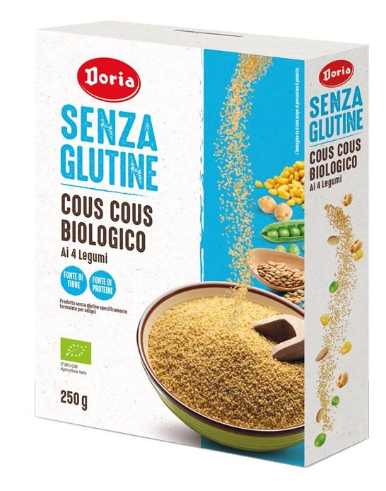 Doria Cous Cous Biologico 4 Legumi Senza Glutine 250g