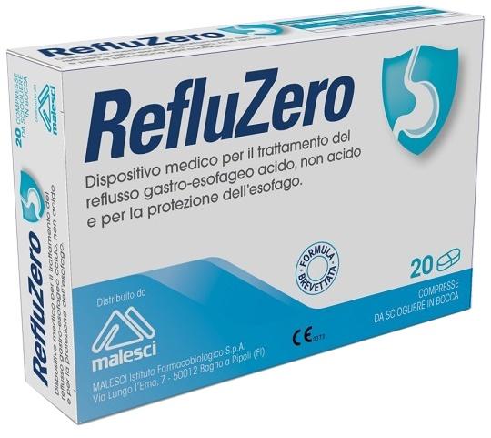 Refluzero Dispositivo Medico per il Reflusso Gastro-Esofageo 20 compresse
