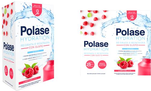 Polase Hydration Lampone Integratore di Vitamine e Sali Minerali 12 Bustine