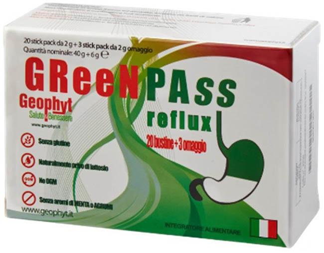 Green Pass Reflux Integratore per Reflusso Stick Pack