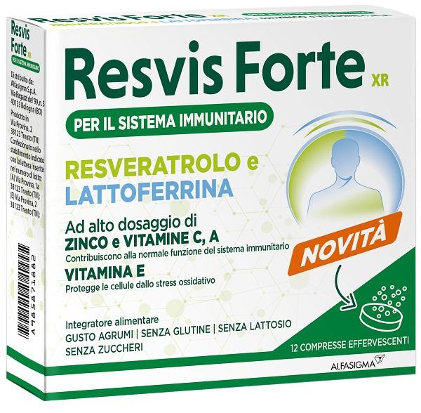 Alfasigma Resvis Forte Xr Integratore per le Difese Immunitarie 12 Compresse Eff