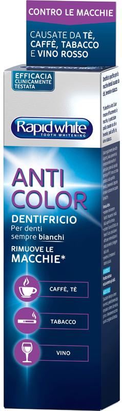 Rapid White Dentifricio Anticolor per Denti Bianchi 75 ml