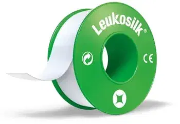 Leukoplast Leukosilk Cerotto in Rocchetto Ipoallergenico Bianco 2,5x500 cm