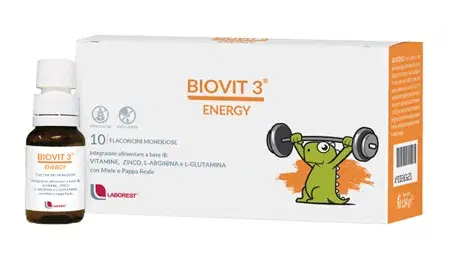 Biovit 3 Energy Integratore Multivitamino Energizzante 10 Flaconcini