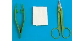 Farmacare Set Rimozione Suture Forbice Pinza Garza