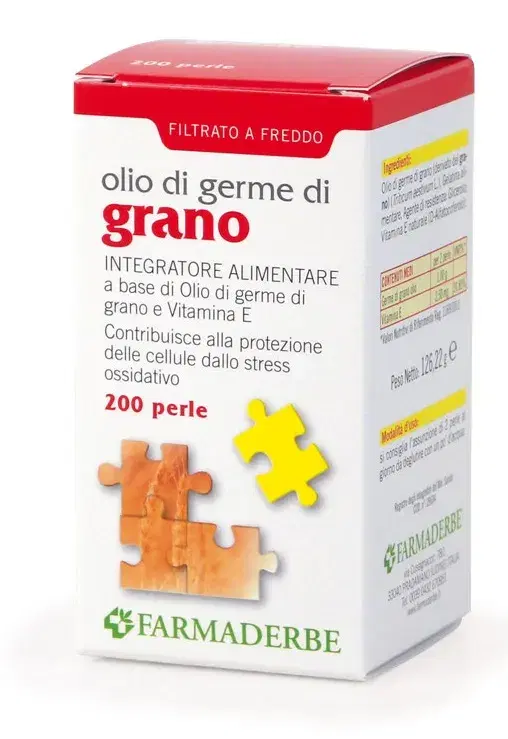 Olio di Germe di Grano Integratore per Pelle e Capelli 200 Perle