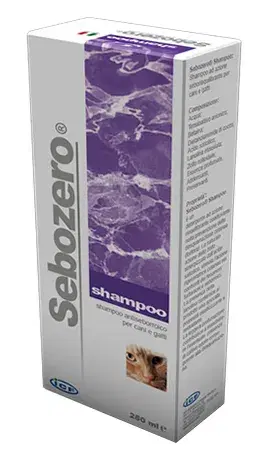 ICF Farmaceutici Linea Animali Domestici Sebozero Shampoo Cani e Gatti 250 ml