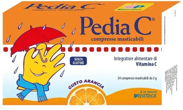 Pedia C Integratore Gusto Arancia 24 Compresse