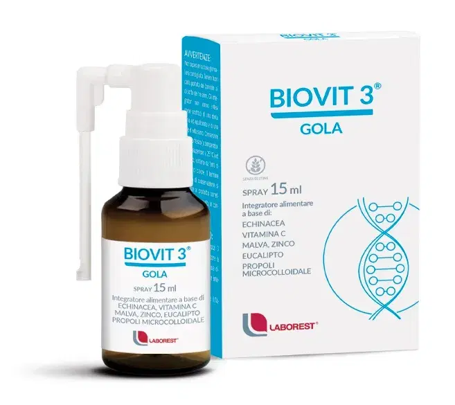 Biovit 3 Gola Integratore Per La Funzionalità Delle Prime Vie Respiratorie 15 ml