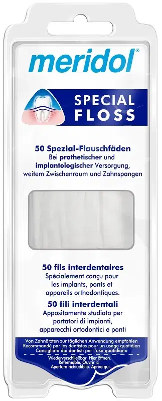 Meridol Special-Floss Fili Interdentali 50 Pezzi