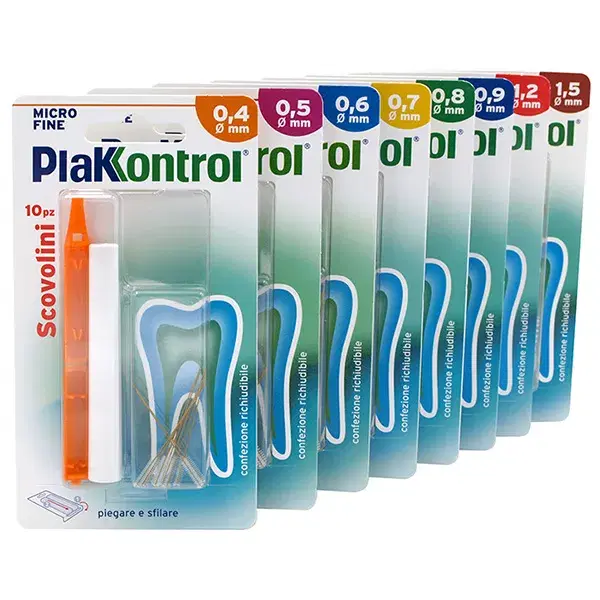 Plakkontrol Linea Igiene Interdentale Quotidiana 10 Scovolini no Manico 0,8 mm