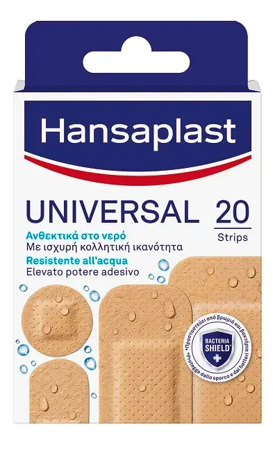Hansaplast Cerotti in 4 Formati per Medicazioni 20 Pezzi