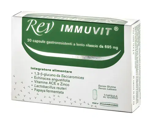 Rev Pharmabio Immuvit Integratore Immunostimolante 20 Capsule