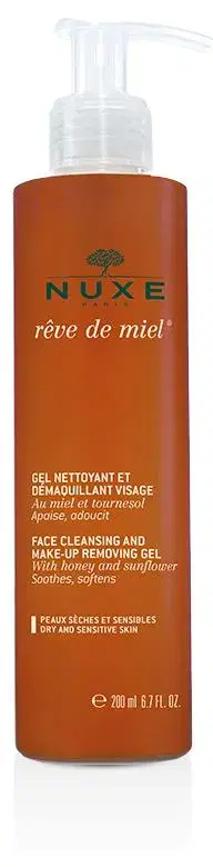 Nuxe Reve de Miel Gel Nettoyant Gel Detergente Viso Struccante e Lenitivo 200 ml