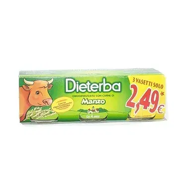 Dieterba Omogeneizzato Manzo 3x80g
