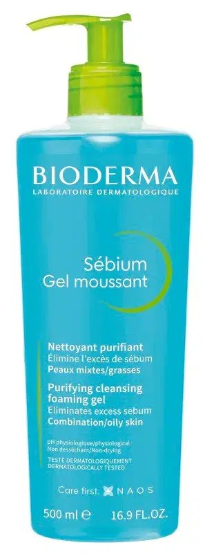 Bioderma Sebium Gel Moussant Detergente Purificante Pelli Grasse 500 ml