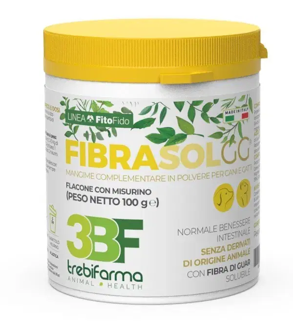 Trebifarma Fibrasol GG Integratore Fibre Vegetali Cani E Gatti 100 g