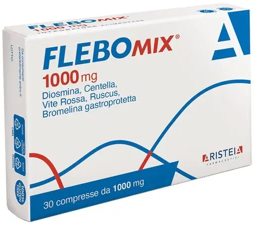 Aristeia Farmaceutici Linea Microcircolo Flebomix 1000 Integratore 30 Compresse