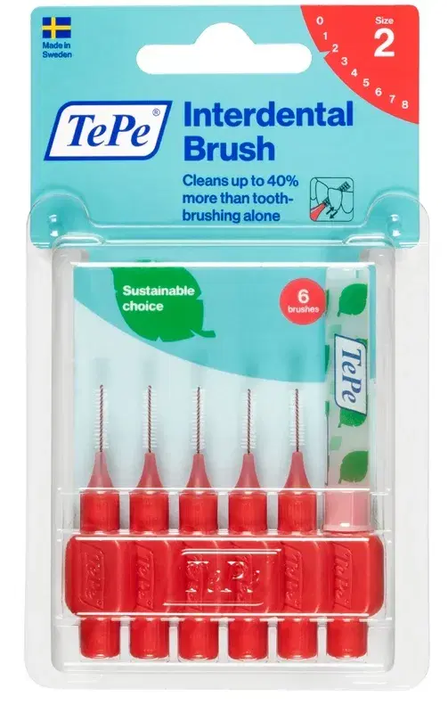 TePe Scovolino Rosso Per Pulizia Interdentale 0,5 mm 6 Pezzi