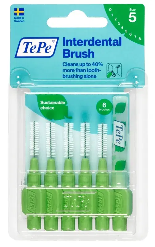 TePe Scovolino Verde Per Pulizia Interdentale 0,8 mm 6 Pezzi
