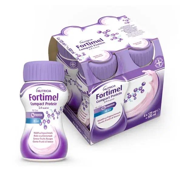 Fortimel Compact Protein Integratore Nutrizionale Gusto Frutti Di Bosco 4x125 ml