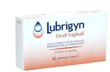 Lubrigyn Ovuli Vaginali Idratanti Lenitivi e Lubrificanti 10 Pezzi da 2 g