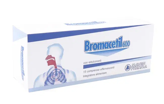 Maven Linea Vie Respiratorie Bromacetil 600 Integratore Alimentare 15 Capsule