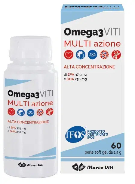 Marco Viti Omega 3 Multiazione Integratore Alimentare 60 Perle