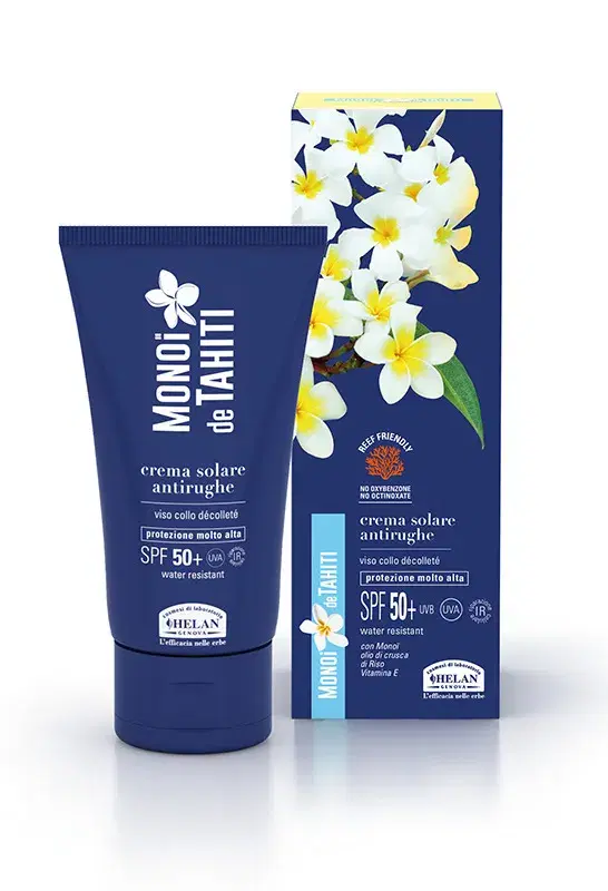 Monoi Tahiti Crema Viso Solare Con Protezione SPF50+