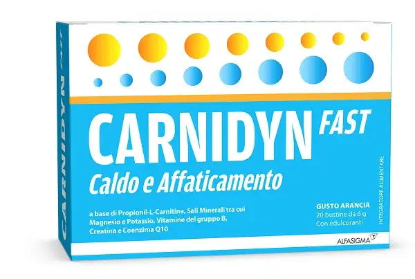 Carnidyn Fast Magnesio e Potassio Integratore Alimentare 20 Bustine