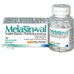 Melasin Val 1 mg Integratore di Valeriana Melatonina per il Sonno 30 Compresse