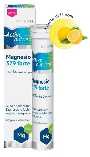 Dr. Theiss Active Nutrient Magnesio 379 Forte Integratore di Sali MInerali 20 Co