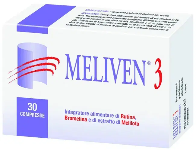 Natural Bradel Linea Circolazione Venosa Meliven 3 Integratore 30 Compresse
