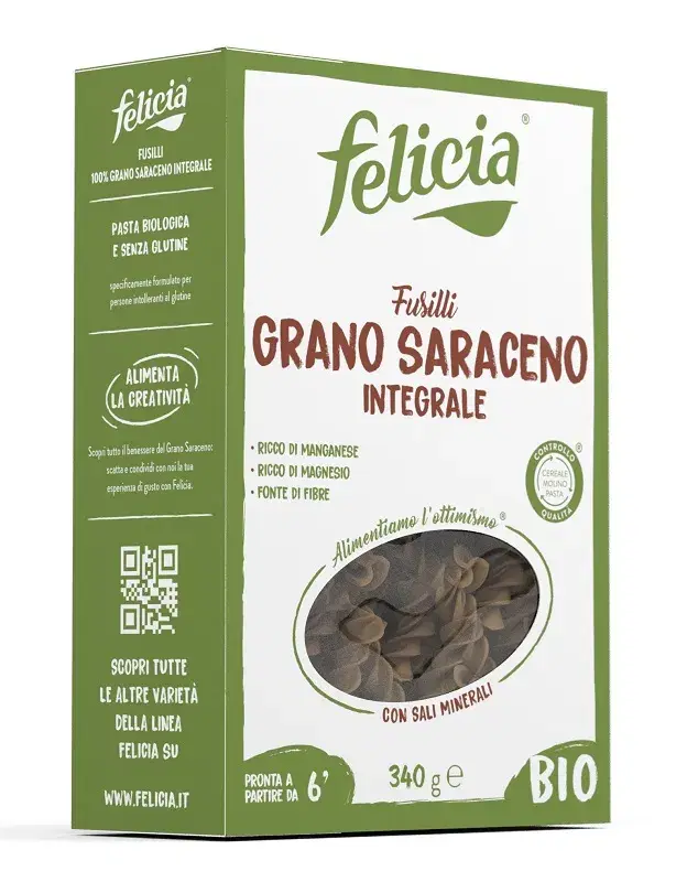 Felicia Bio Fusilli Di Grano Saraceno Senza Glutine 340 g