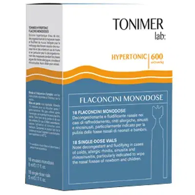 Tonimer Lab Hypertonic Soluzione Ipertonica 18 Flaconcini Monouso da 5 ml