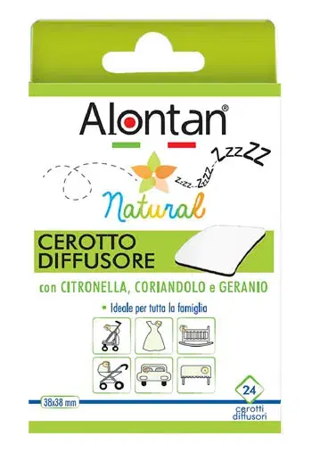 Alontan Natural Cerotto Diffusore Anti Zanzara 21 Cerotti