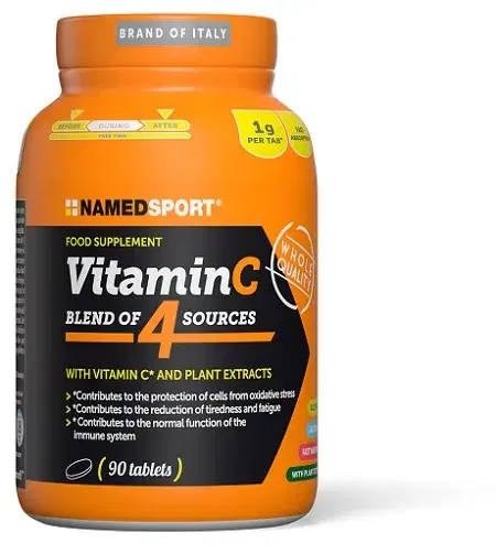 Named Sport Vitamin C 4 Natural Blend Integratore di Vitamina C 90 Compresse