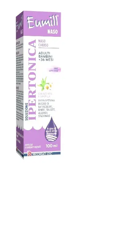 Eumill Naso Chiuso Soluzione Ipertonica Adulti e Bambini +36 Mesi 100 ml