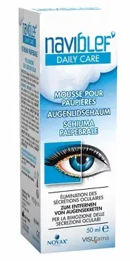 Visufarma Naviblef Daily Care Schiuma per Secrezioni Oculari 50 ml