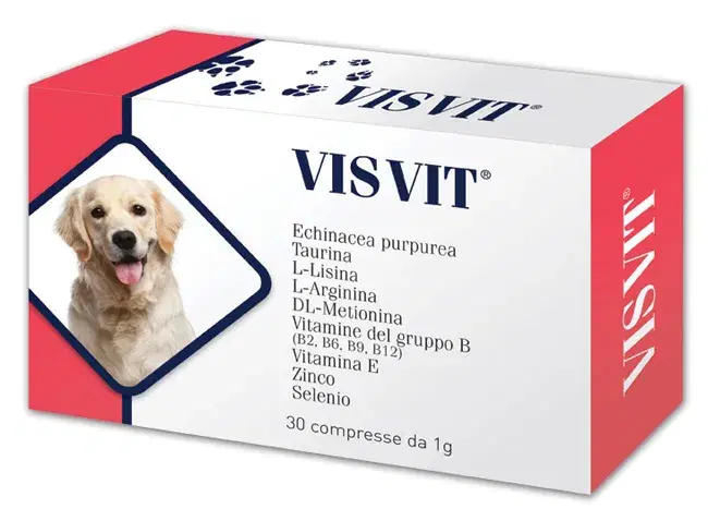 Aurora Biofarma Visvit Integratore Difese Fisiologiche Cani e Gatti 30 Compresse